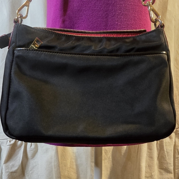 MZ Wallace Black Shoulder Bag with Gold Accents - Picture 3 of 13